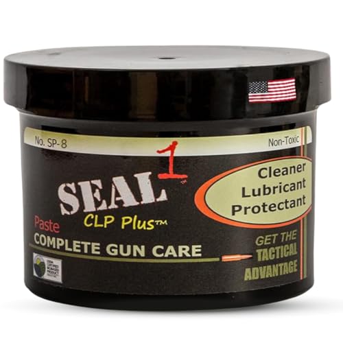 SEAL 1-8 oz Complete Gun Care Solution and Bore Paste Clean, Lubricate, Protect, and Prevent Rust for The Ultimate Firearm Maintenance Solution, Gun Cleaning, and More