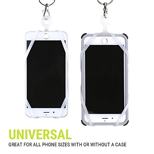 Gear Beast Universal Cell Phone Lanyard Compatible with iPhone, Galaxy & Most Smartphones Includes Web Phone Case Holder with Card Pocket, Soft Neck Strap with Breakaway Safety Clasp