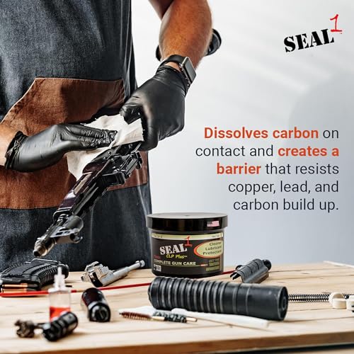 SEAL 1-8 oz Complete Gun Care Solution and Bore Paste Clean, Lubricate, Protect, and Prevent Rust for The Ultimate Firearm Maintenance Solution, Gun Cleaning, and More