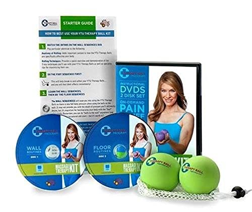 Tune Up Fitness Massage Therapy Full Body Kit includes Instructional DVDs and Yoga Tune up Therapy Balls