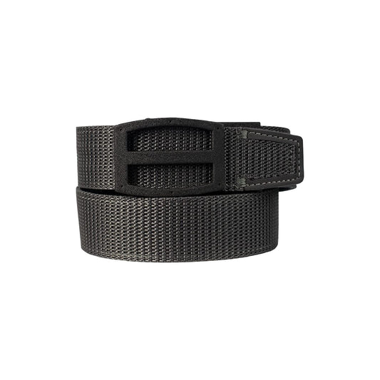 Nexbelt Tactical Ratchet EDC Titan Gun Belt - Cut to Fit Gun Belt for Men - PreciseFit Nylon Reinforced Belt with 1 1/2" Width Strap - Grey
