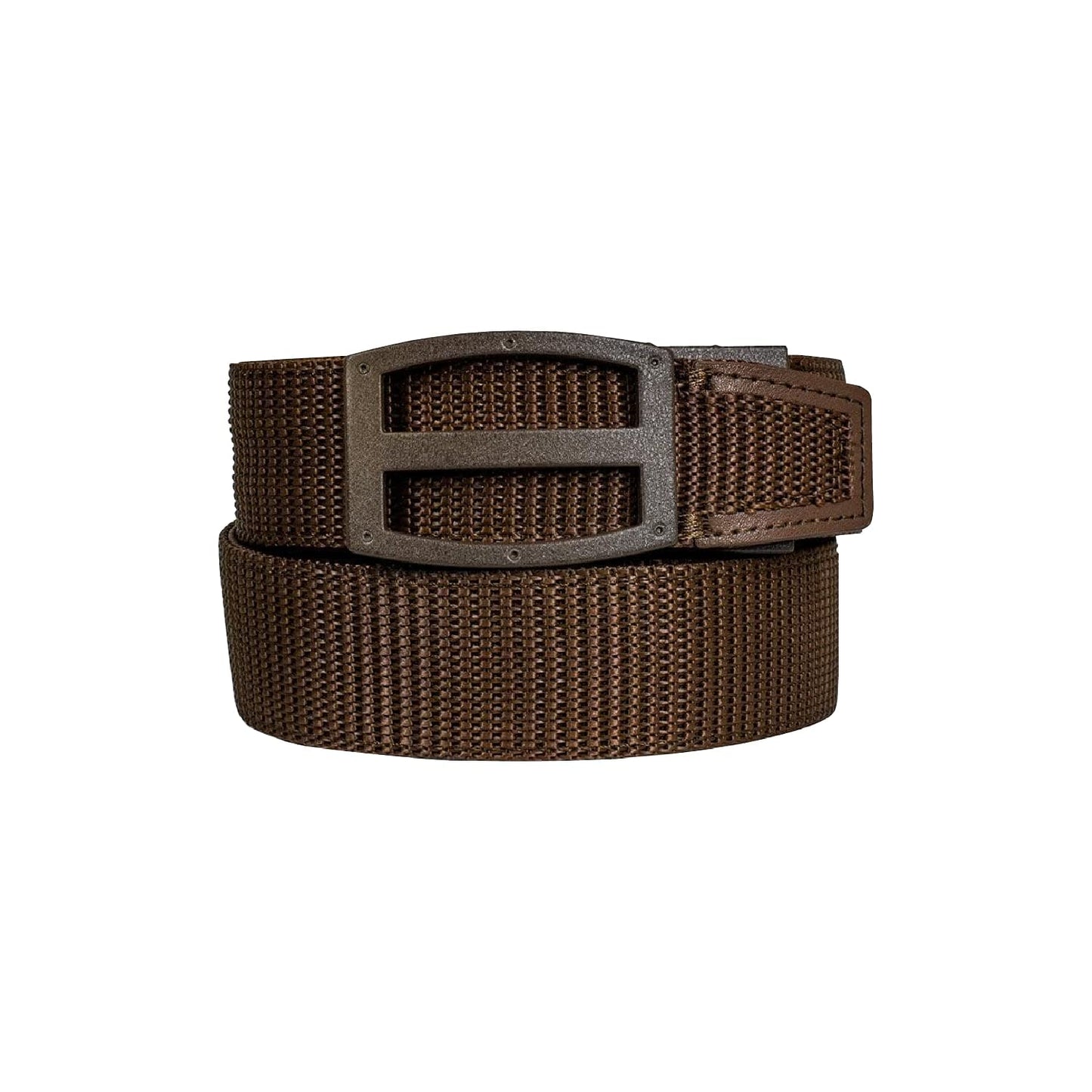 Nexbelt Tactical Ratchet EDC Titan Gun Belt - Cut to Fit Gun Belt for Men - PreciseFit Nylon Reinforced Belt with 1 1/2" Width Strap - Dark Brown