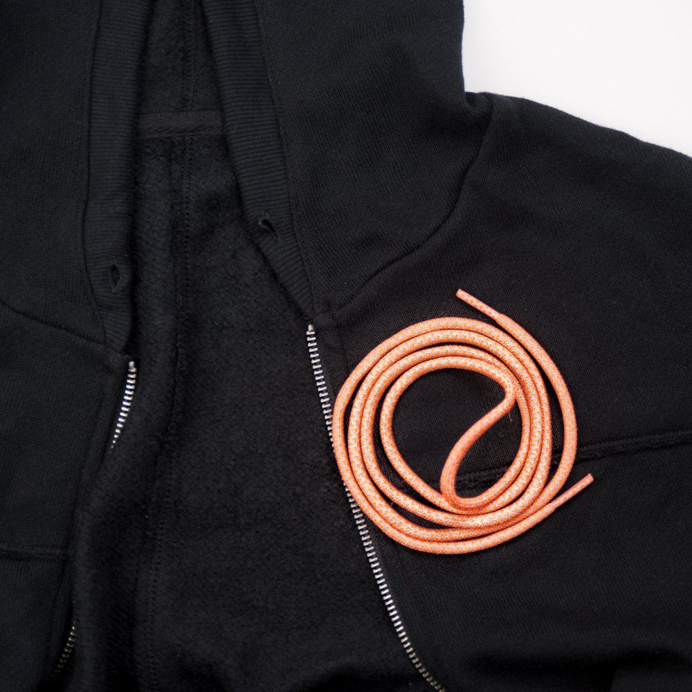 Reflective Fluorescent Drawstring 51" Long 2-Pack Use in Hoodies, Sweatpants, Shoe Laces, Tote Bags & More Orange